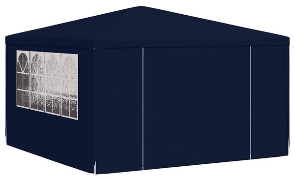 Kék rendezvénysátor oldalfalakkal 4 x 4 m 90 g/m²