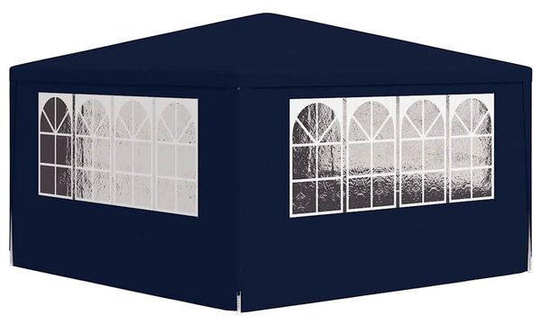 Kék rendezvénysátor oldalfalakkal 4 x 4 m 90 g/m²