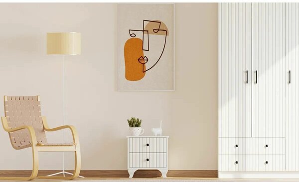 Hanah Home Éjjeliszekrény Matt Fehér İrem - Rb-185-08