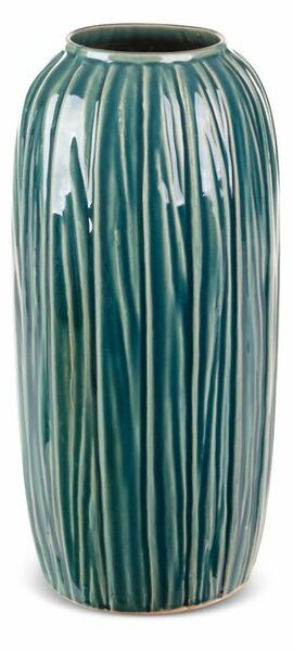 Rea kerámia nagy váza Zöld/bézs 17x17x45 cm