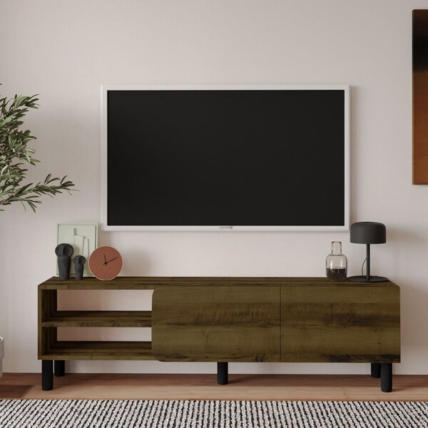Hanah Home TV állvány Antique Walnut River - Antique Walnut