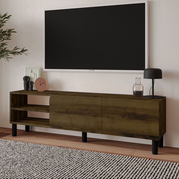 Hanah Home TV állvány Antique Walnut River - Antique Walnut