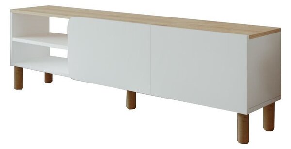 Hanah Home TV állvány White Sapphire Oak River - Fehér, Sapphire Oak