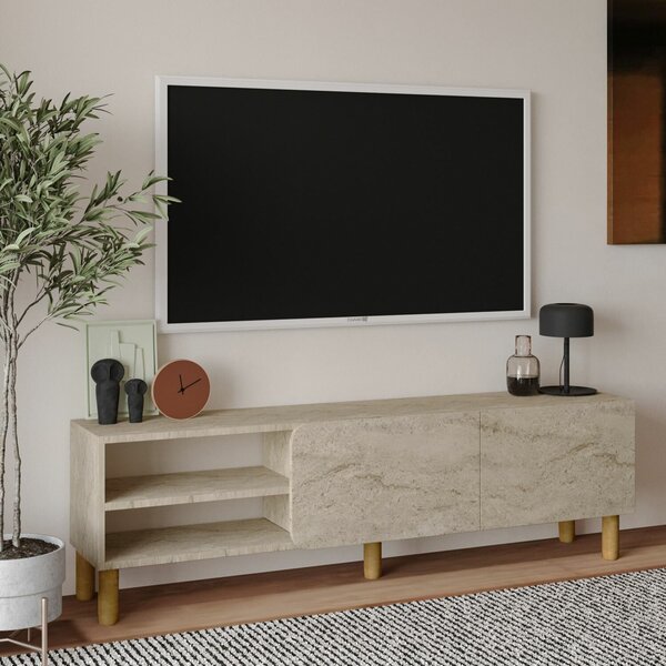 Hanah Home TV állvány Travertine River - Travertin