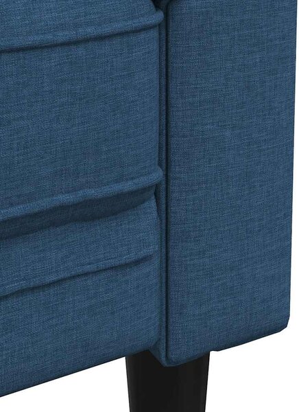 Kék szövet Chesterfield kanapé