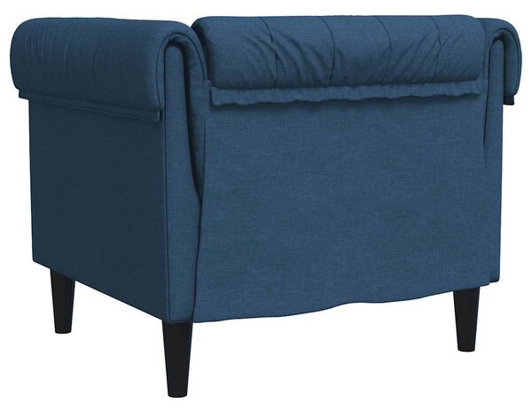 Kék szövet Chesterfield kanapé