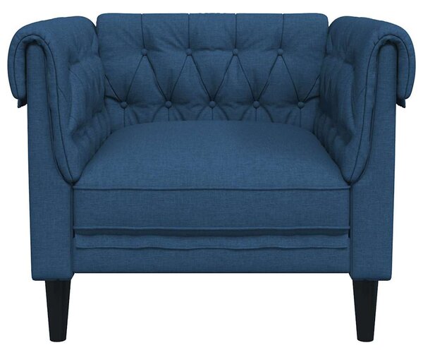 Kék szövet Chesterfield kanapé