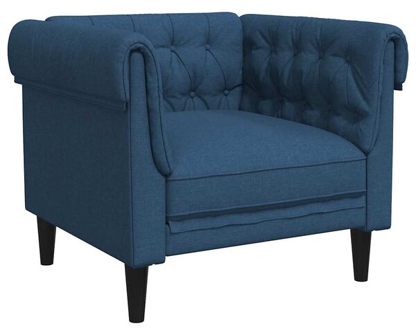 Kék szövet Chesterfield kanapé
