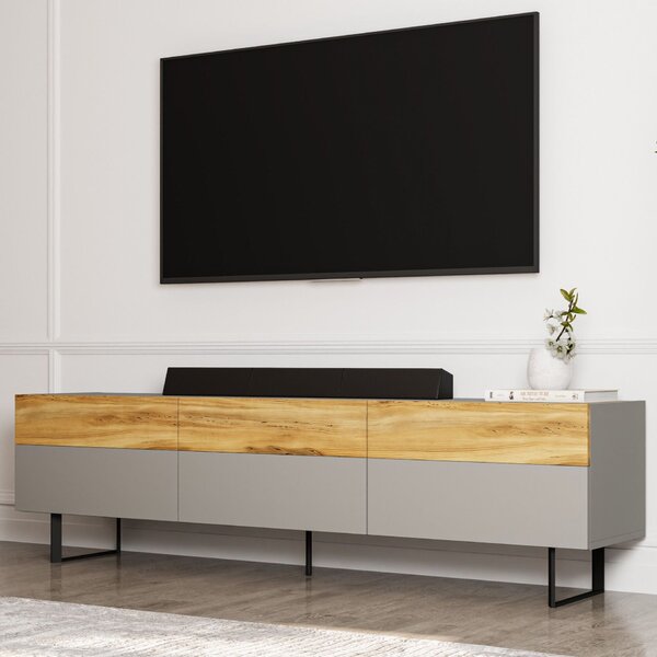 Hanah Home TV állvány Grey Oak Sign - szürke, tölgy