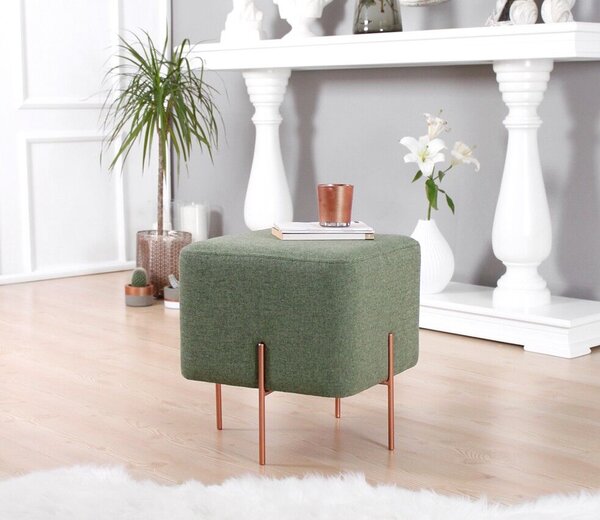 Atelier Del Sofa Puff Zöld Réz 52 - Zöld