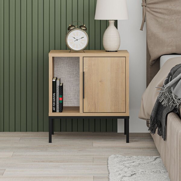 Hanah Home Nightstand Sapphire Oak Glynn - Sapphire Oak