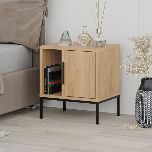 Hanah Home Nightstand Sapphire Oak Glynn - Sapphire Oak