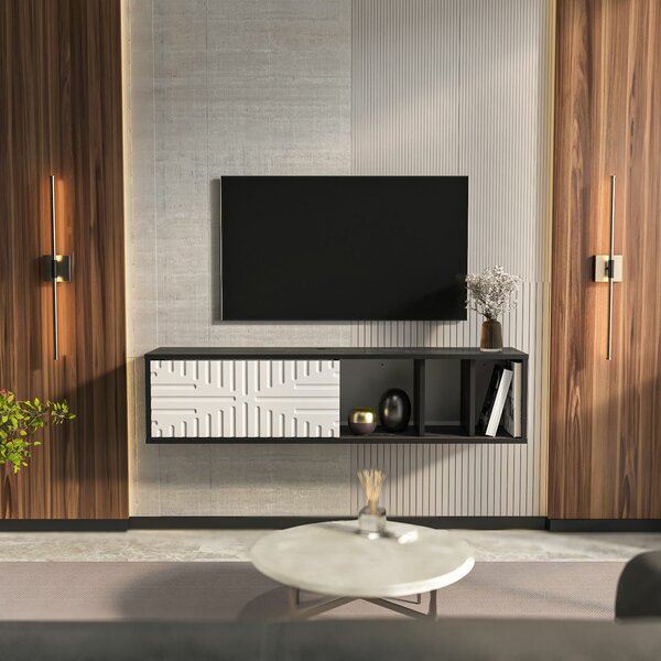 Hanah Home Bendire White Teo lebegő TV-állvány - Bendire White