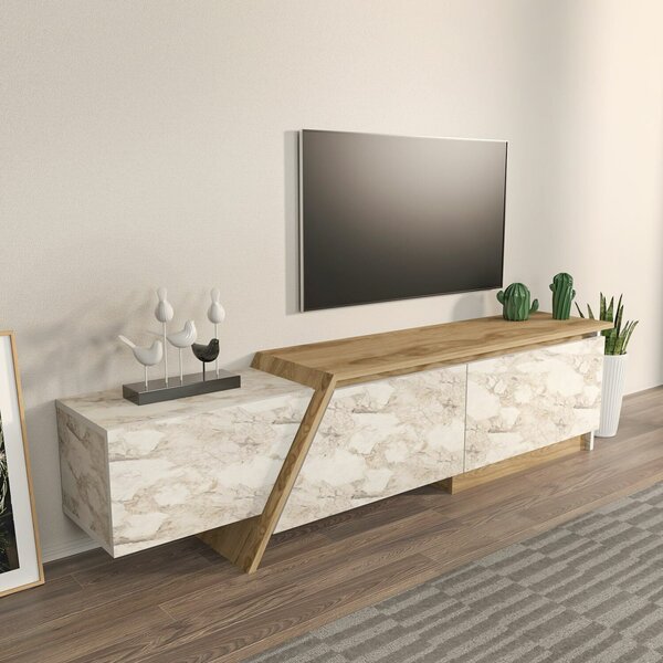 Hanah Home TV Stand Oud Oak Ephesus Zonas - Oud Oak, Ephesus
