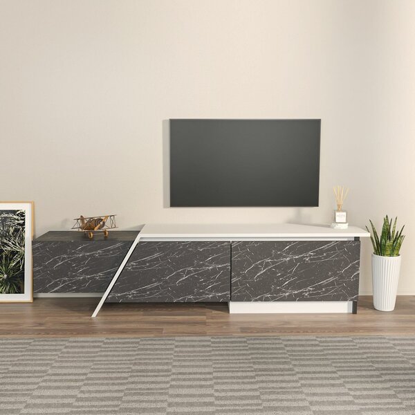 Hanah Home TV állvány, fehér - Bendire Zonas - fehér, Bendire