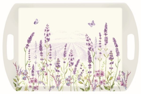 Melamine tálca 52x35cm, Lavender Field