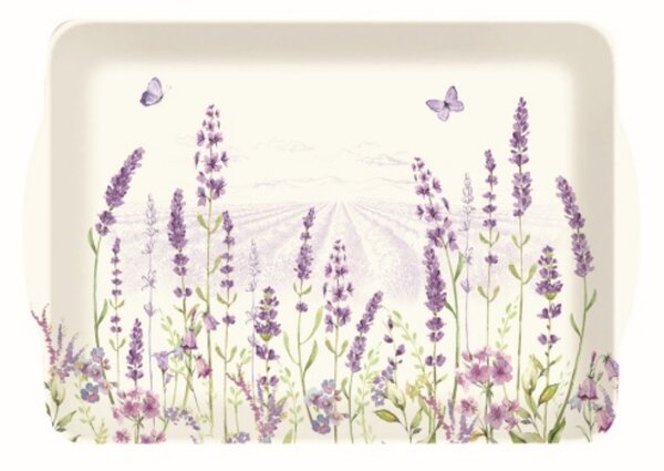 Melamine tálca 46x32cm, Lavender Field