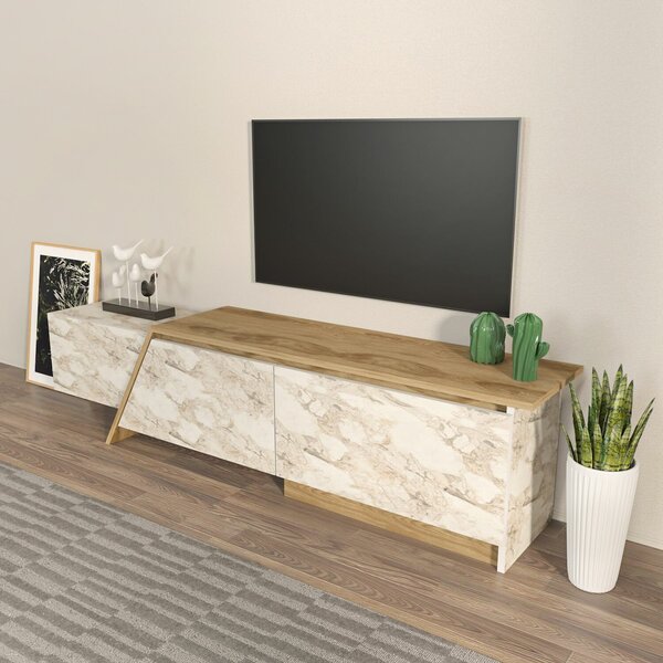 Hanah Home TV Stand Oud Oak Ephesus Zonas - Oud Oak, Ephesus