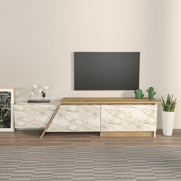 Hanah Home TV Stand Oud Oak Ephesus Zonas - Oud Oak, Ephesus
