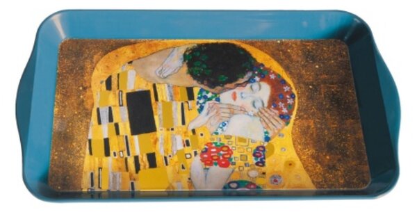Fémtálca 32x2x19cm, Klimt: The kiss