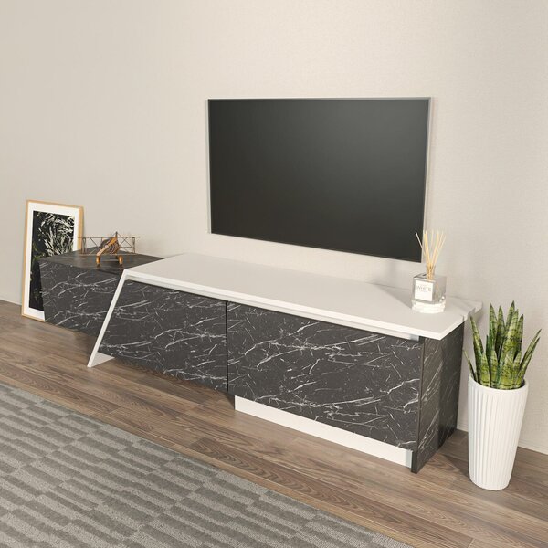 Hanah Home TV állvány, fehér - Bendire Zonas - fehér, Bendire