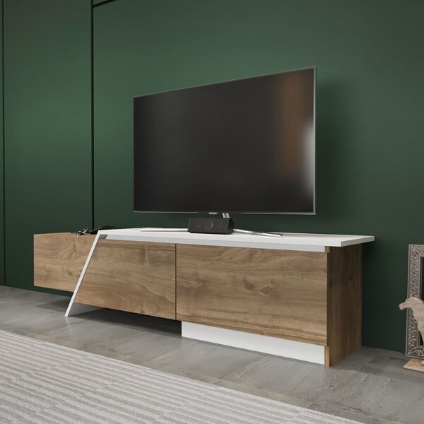 Hanah Home Zonas TV-állvány - dió, fehér
