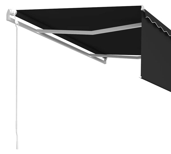 Antracitszürke automata napellenző redőnnyel 4 x 3 m