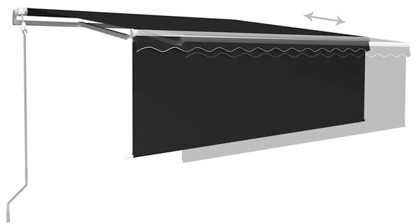 Antracitszürke automata napellenző redőnnyel 4 x 3 m
