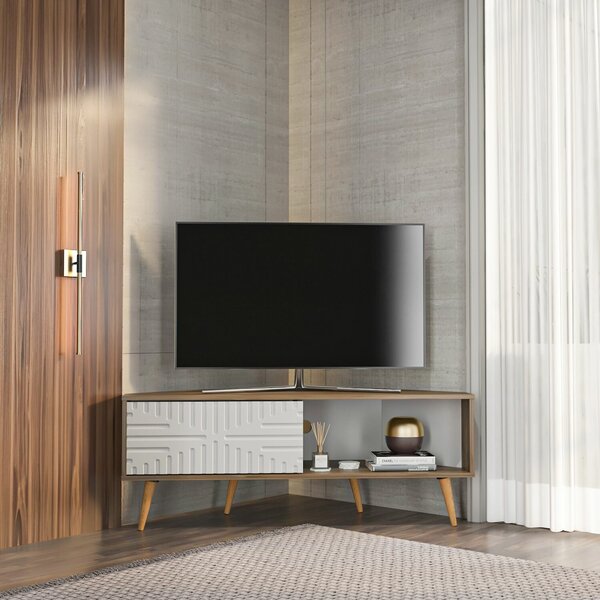 Hanah Home Mora TV állvány - dió, fehér