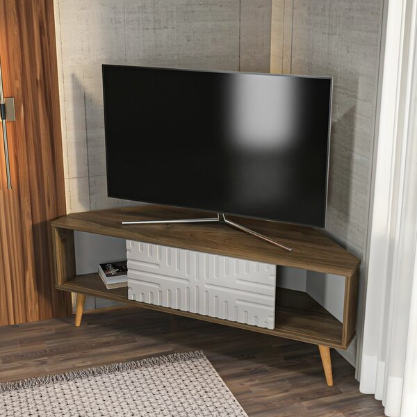 Hanah Home Mora TV állvány - dió, fehér
