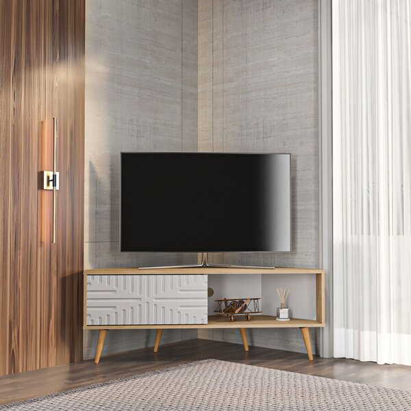 Hanah Home TV állvány Sapphire Oak White Mora - Sapphire Oak, White