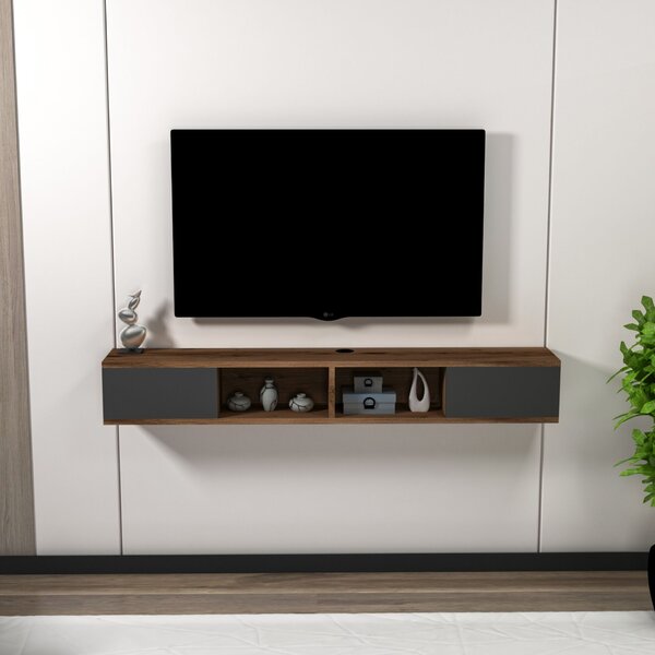 Hanah Home TV-állvány Világos dió Antracit Mayer - Világos dió, Antracit