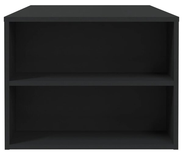 Fekete szerelt fa dohányzóasztal 102 x 55 x 42 cm
