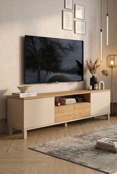 Hanah Home TV állvány homok tölgy színben - MD1-CS