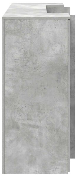 Recepciós pult betonszürke 180x50x103,5 cm szerelt fa