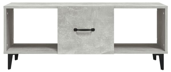 Betonszürke szerelt fa dohányzóasztal 102 x 50 x 40 cm