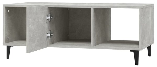 Betonszürke szerelt fa dohányzóasztal 102 x 50 x 40 cm
