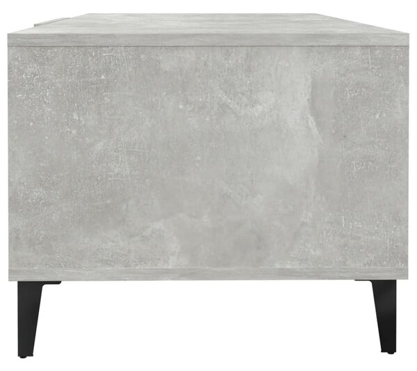 Betonszürke szerelt fa dohányzóasztal 102 x 50 x 40 cm