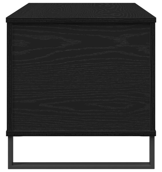 Fekete Tölgy Dohányzóasztal 90x44.5x45 cm Szerelt Fa