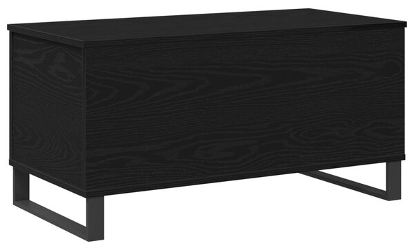 Fekete Tölgy Dohányzóasztal 90x44.5x45 cm Szerelt Fa