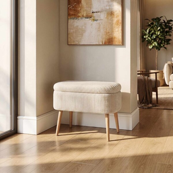 Atelier Del Sofa Puff Krém Mini Oslo Len - Krém