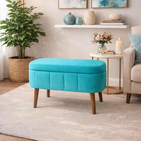Atelier Del Sofa Mini Oslo Puff - Türkiz