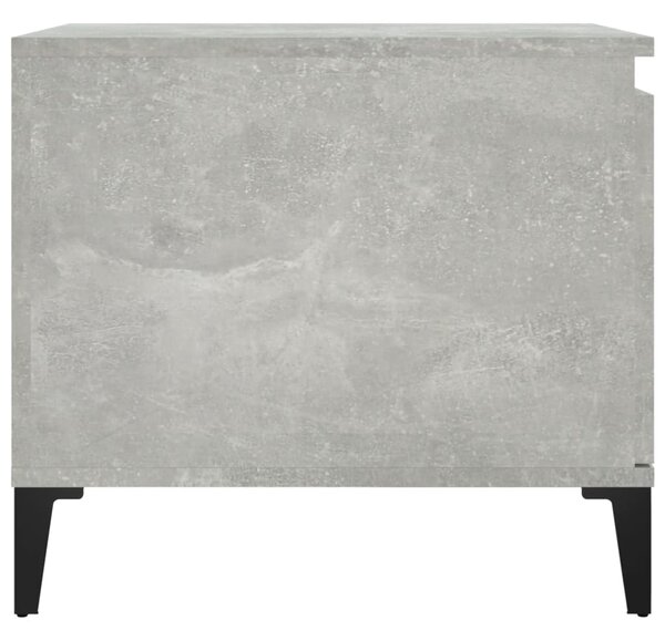 Betonszürke szerelt fa dohányzóasztal 100 x 50 x 45 cm