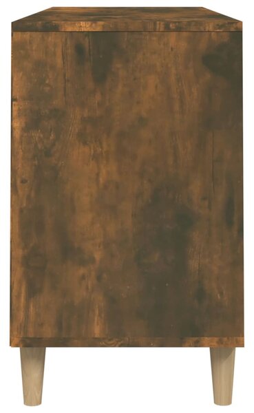 Füstös tölgy színű szerelt fa cipősszekrény 102 x 36 x 60 cm