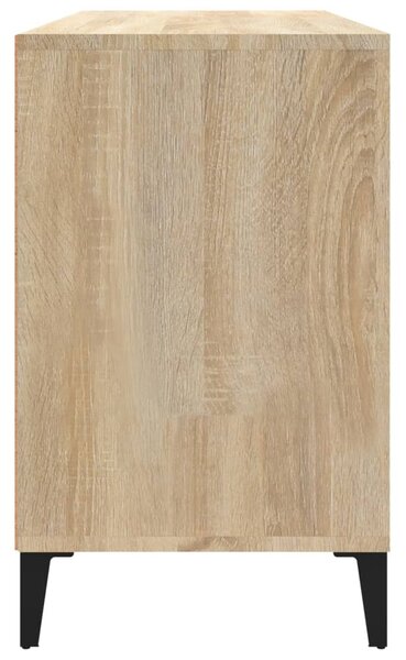 Sonoma tölgy színű szerelt fa cipőszekrény 102x36x60 cm
