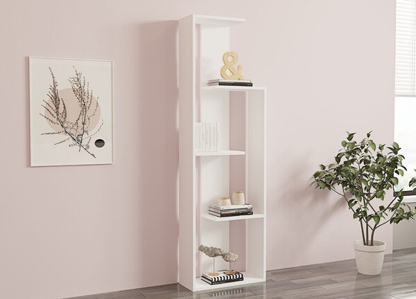 Hanah Home fali könyvespolc - fehér