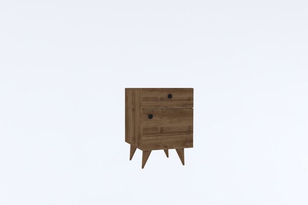 Hanah Home Nightstand Walnut Pila - Walnut