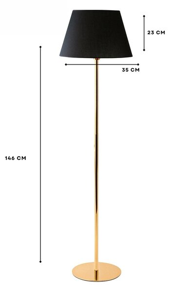 Opviq Floor Lamp Black 242272