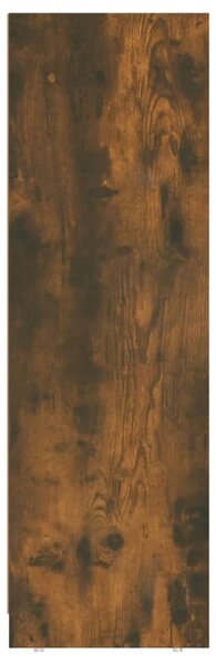 Füstös tölgy színű szerelt fa fürdőszobaszekrény 30x30x95 cm