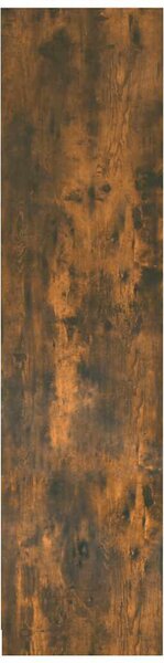 Füstös tölgy színű szerelt fa ruhásszekrény 100 x 50 x 200 cm